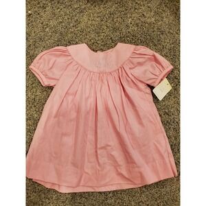 Petit‎ Ami Short Sleeve Pink & White Houndstooth Dress New wTag Monogrammed EDD